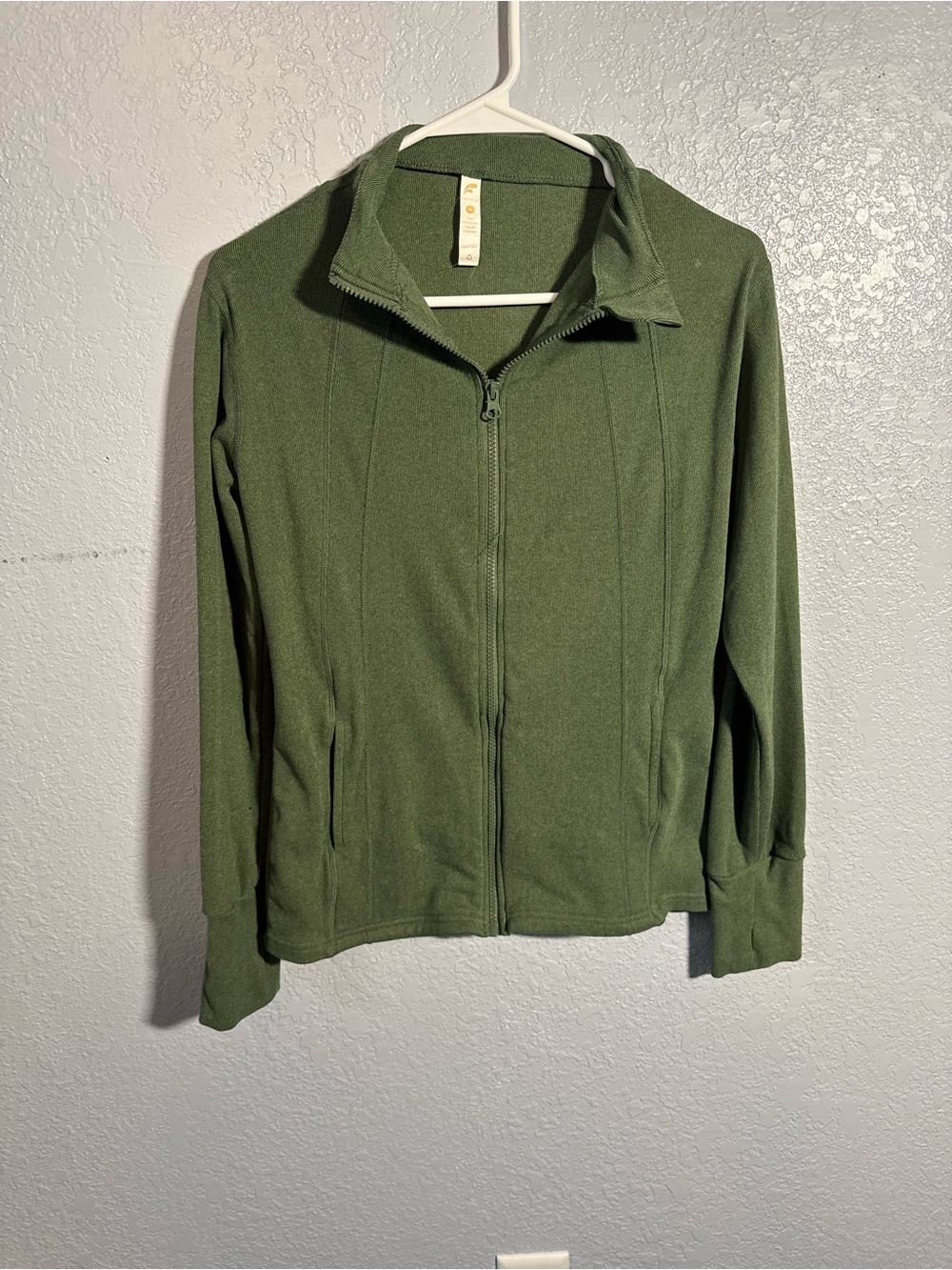 Women's Olive Green Full-Zip Jacket